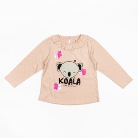Camiseta rosa con lentejuelas y motivo de Koala