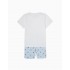 Pijama Corto con Estampado de Barcos