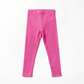 Leggings color fucsia con letras en color plata