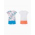 Pack de 2 Pijamas con Estampado Tropical