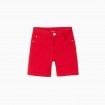 Pantalón corto para niño en Color Rojo