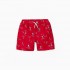 Bañador Rojo con Estampado de Barcos
