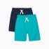 Pack de 2 Shorts colores Turquesa y Azul Marino