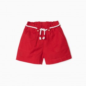 Pantalón Corto para niña en Color Rojo