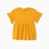 Camiseta color Mostaza con Volantes