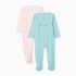 Pack 2 Pijamas Pelele Azul/ Rosa Bebé