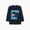 Camiseta Lentejuelas Estampado Dino