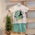 Pijama corto de Mickey en Verde Agua