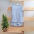 Pijama niña con Estampado de Corazones Azules