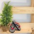 Chanclas de Rayas con Lazo en Rojo niña