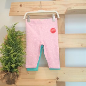Pack de 2 Leggings Bebé niña rosa y verde