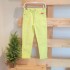 Pantalón vaquero en amarillo fosforito