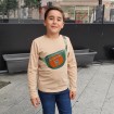 Camiseta Niño color Beige Riñonera