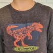 Camiseta Gris de Dino para Niño
