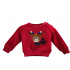 Sudadera Bebé en Rojo estampado Ciervo