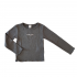 Camiseta Niña Gris Antracita algodón