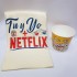 Manta y bote palomitas Netflix