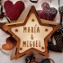 Lámpara de Madera con Luz Led en forma de Estrella
