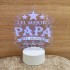 Lámpara Led Personalizada El Mejor Papá