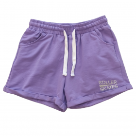 Pantalón Corto de Algodón para Niña en Color Lila
