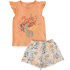Pijama Corto de algodón con estampado de Ariel Princesas Disney