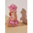 Gorro para Bebé Niña en Rosa y Blanco