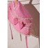Gorro para Bebé Niña en Rosa y Blanco