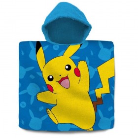 Poncho toalla Pokemon algodón