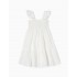 Vestido Niña color Blanco Calado y Bordado