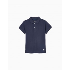 Polo Piqué Azul Marino
