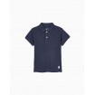Polo Piqué Azul Marino