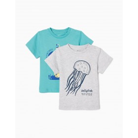 Pack 2 Camisetas Bebé Niño modelo submarino