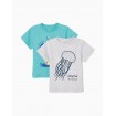 Pack 2 Camisetas Bebé Niño modelo submarino