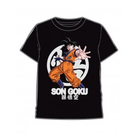 Camiseta Dragon Ball Son Goku color negro
