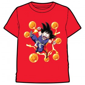 Camiseta Goku Dragon Ball color rojo