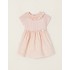 Vestido con parte superior de punto en Rosa para Recién