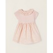 Vestido con parte superior de punto en Rosa para Recién