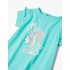 Camiseta Bebé en Azul Motivo Caballito de Mar