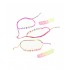 Set 5 pulseras elásticas BFF
