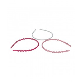 Pack 3 diademas finas purpurina