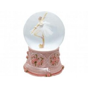 Bola musical bailarina blanca tutú