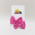 Pack de 2 lazos fucsias con pinza cocodrilo