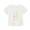 Camiseta Blanca para Bebé Niña con aplicaciones