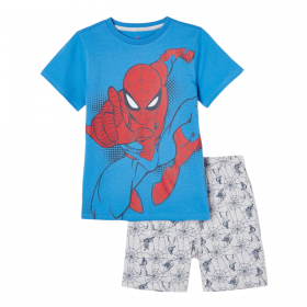 Pijama Spiderman de algodón en color azul