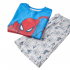 Pijama Spiderman de algodón en color azul