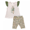 Conjunto Bebé Legging y Camiseta Colección Floral Verde