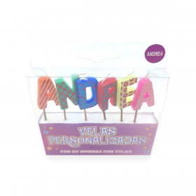 Velas con el nombre de Andrea