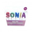 Velas personalizadas para tarta de cumpleaños - Sonia