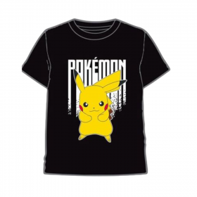 Camiseta Negra de Pikachu