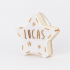 Lámpara Led con forma de Estrella Mini - Incluye Kit de Letras